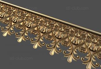 3D model Ornament with leaves (STL)